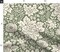 Sage Green Floral Hand Drawn Traditional Classic Serene Green And Cream Block Print Custom Printed Fabric by Spoonflower Various Fabrics by the Yard or Fat Quarter
